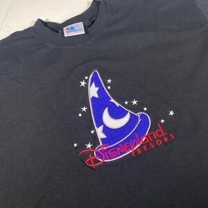 Vintage Y2K Disneyland Resort T-Shirt XL‎ – Sorcerer Mickey Hat Embroidery